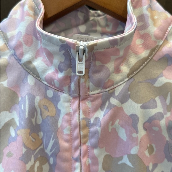 Adidas Girls Pastel Camo Track Jacket Size 6 - Picture 3 of 7